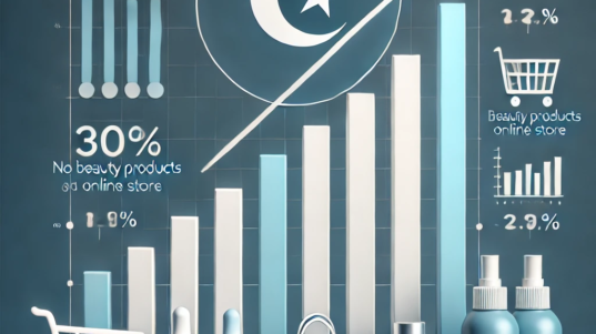 DALL·E 2025-02-18 14.44.08 - A minimalist, clean infographic-style illustration showing a 300% increase in sales for an Algerian beauty products online store. The design should fe